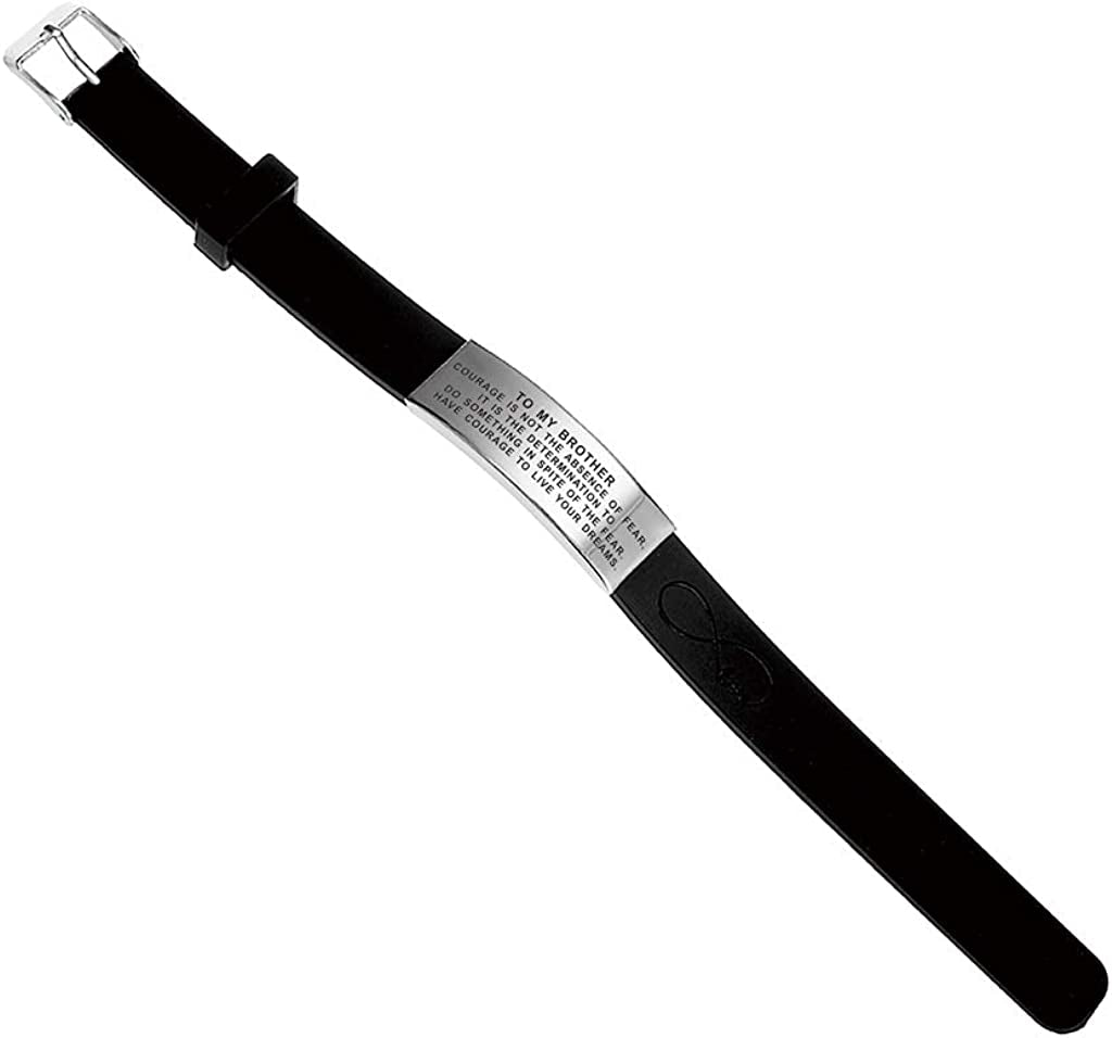 Inspirational Wristband Bracelet Gift Idea to My Brother in Law on Her Wedding Day from Sister Brother Apparel & Accessories > Jewelry > Bracelets Shenzhen Dihepeng Co.,Ltd   