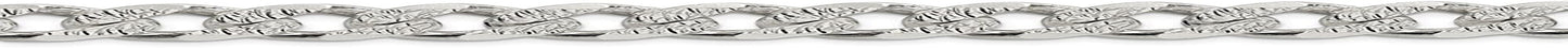 Solid 925 Sterling Silver 10.5Mm Pave Diamond Cut Curb Link Cuban Bracelet Apparel & Accessories > Jewelry > Anklets Sonia Jewels   