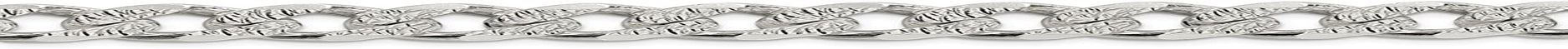 Solid 925 Sterling Silver 10.5Mm Pave Diamond Cut Curb Link Cuban Bracelet Apparel & Accessories > Jewelry > Anklets Sonia Jewels   