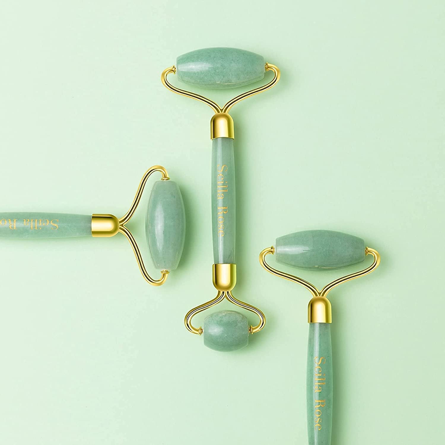 The Best Jade Roller Massaging Facial Roller, Superior and Natural for Facial Toning, Massage, Anti-Ageing, Skin Firming, Face Slimming. Lymphatic Drainage. Authentic & Genuine Beauty Tool Health & Beauty > Personal Care > Cosmetics > Cosmetic Tools > Skin Care Tools Scilla ROSE   