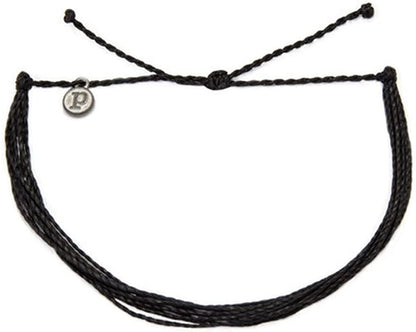 Pura Vida Anklet 100% Waterproof, Wax-Coated with Iron-Coated Copper Charm Apparel & Accessories > Jewelry > Anklets Pura Vida Black  