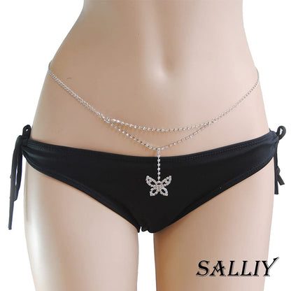 Salliy Boho Multilayered Waist Chain Gold Waist Belt Long Tassel Belly Chain Fashion Body Jewelry for Women and Girls (L) Apparel & Accessories > Jewelry > Body Jewelry Salliy   