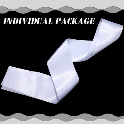24 Packs Blank Satin Sashes White Sashes Satin Blank Sashes to Decorate Party DIY Sashes for Pageants Bride Baby Shower Beauty Pageant Graduation Weeding Birthday Party Apparel & Accessories > Clothing Accessories > Sashes Geyoga   