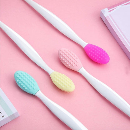 24 Pieces Double-Sided Silicone Exfoliating Lip Brush Brush Silicone Facial Scrubber Exfoliator Set Silicone Facial Cleaning Tool for DIY Facial Skin Care Health & Beauty > Personal Care > Cosmetics > Cosmetic Tools > Skin Care Tools Patelai   