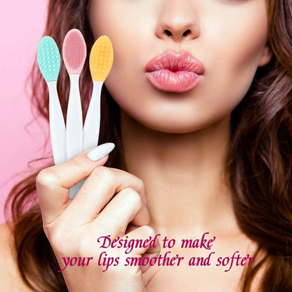 24 Pieces Double-Sided Silicone Exfoliating Lip Brush Brush Silicone Facial Scrubber Exfoliator Set Silicone Facial Cleaning Tool for DIY Facial Skin Care Health & Beauty > Personal Care > Cosmetics > Cosmetic Tools > Skin Care Tools Patelai   