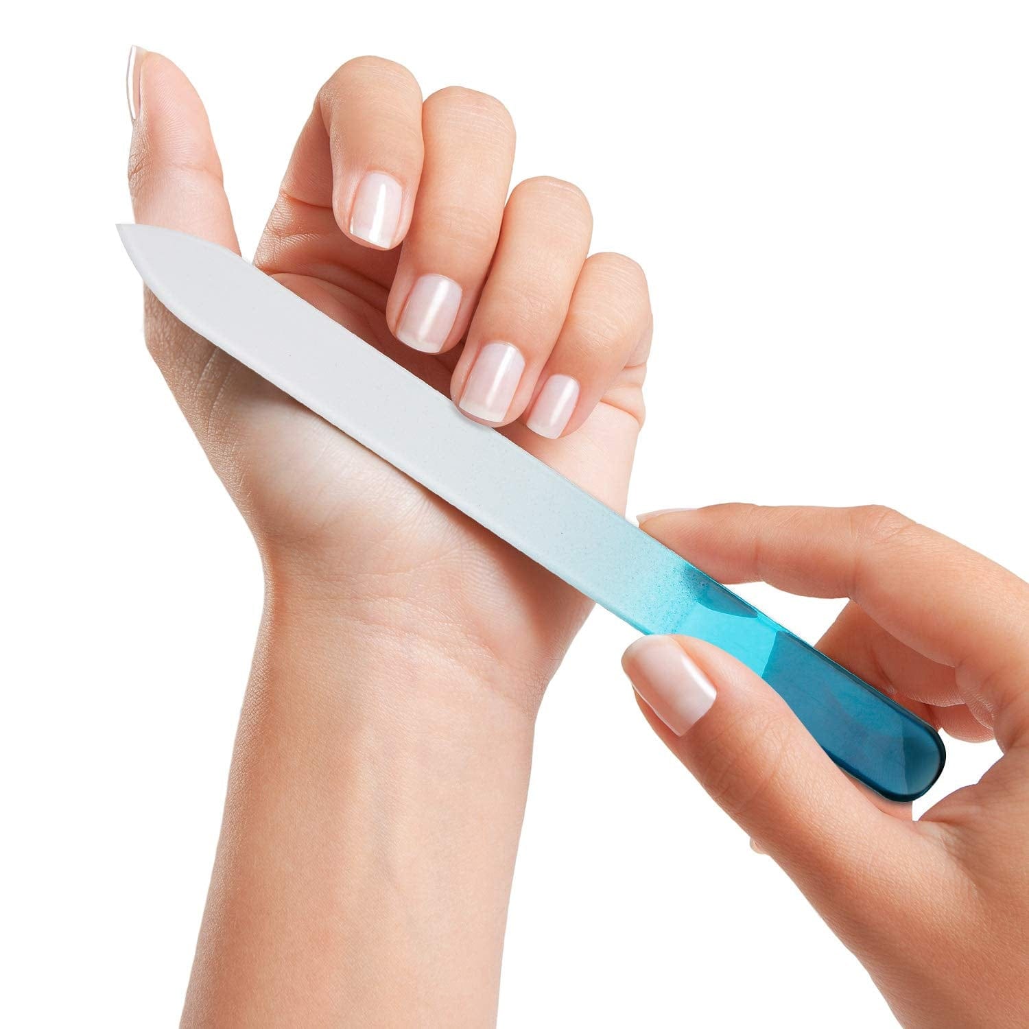 24 Pieces Nail Files Glass Nail Files Fingernail File Nail Care Manicure Tools Set, Gradient Rainbow Color Buffer Manicure for Natural Nail Health & Beauty > Personal Care > Cosmetics > Cosmetic Tools > Nail Tools Honoson   