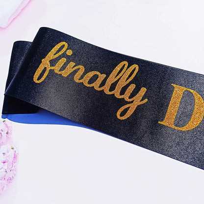 Finally Done Divorce Sash, Divorce Party Decorations for Just Divorced, Finally Divorced, Newly Unwed, Single AF Women, Funny Divorce, Break up Gift for Her Apparel & Accessories > Clothing Accessories > Sashes Magnusson's Garden   