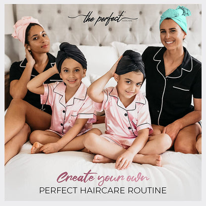Microfiber Hair Drying Towel Wrap for Curly and Wavy Hair - Large Smooth and Silky Curly Hair Product for Women Girls and Kids - Quick Drying - Works for Hair Extensions - Pink - the Perfect Haircare Health & Beauty > Personal Care > Hair Care The Perfect Haircare   