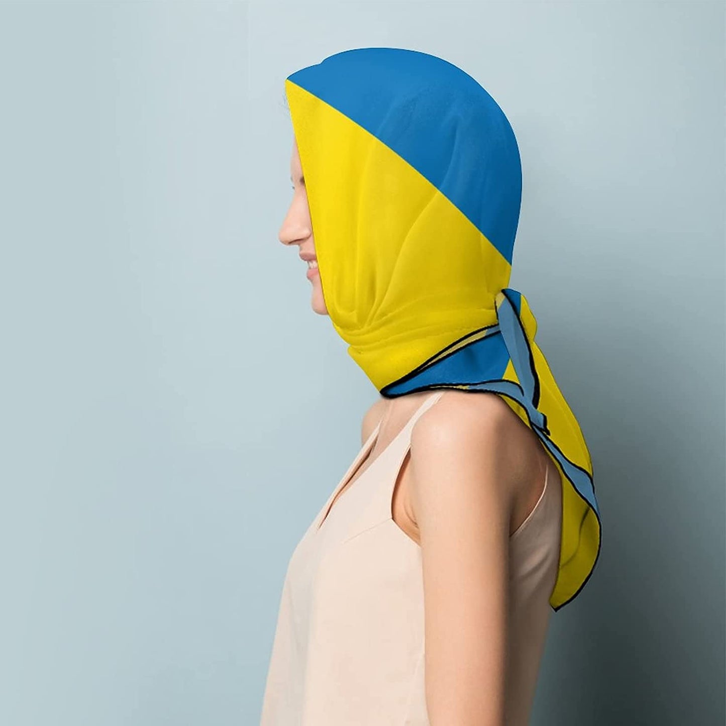 Buonota Ukrainian Flag Fashion Square Scarf Neck Scarf Head Scarf Shawl, Very Suitable for Events, Parties, Weddings, Travel, Birthday Gifts Apparel & Accessories > Clothing Accessories > Scarves & Shawls Buonota   