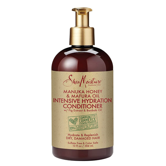 Sheamoisture Conditioner Intensive Hydration for Dry, Damaged Hair Manuka Honey and Mafura Oil to Nourish and Soften Hair 13 Oz Health & Beauty > Personal Care > Hair Care SheaMoisture 13 Fl Oz (Pack of 1)  