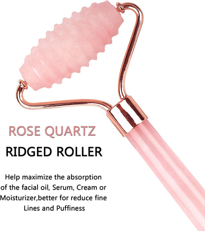 Deciniee Jade Roller, 3 in 1 Ridged Jade Roller and Gua Sha Facial Massager Tools ,100% Natural Rose Quartz Jade Roller for Face,Eye,Neck Health & Beauty > Personal Care > Cosmetics > Cosmetic Tools > Skin Care Tools Deciniee   