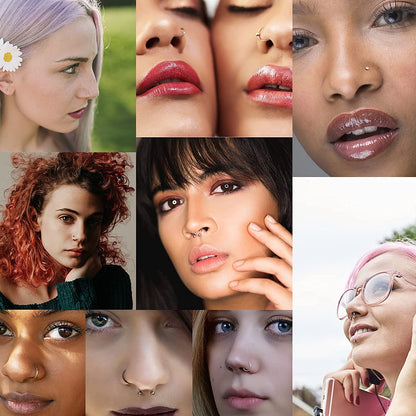 Ubjuliwa 148Pcs - 185Pcs Body Piercing Jewelry for All Piercings, Tongue Nipple Rings Eyebrow Lip Belly Button Barbell Nose Piercing Tragus Navel Body Jewelry for Women Piercings 14G-18G Apparel & Accessories > Jewelry > Body Jewelry Ubjuliwa   