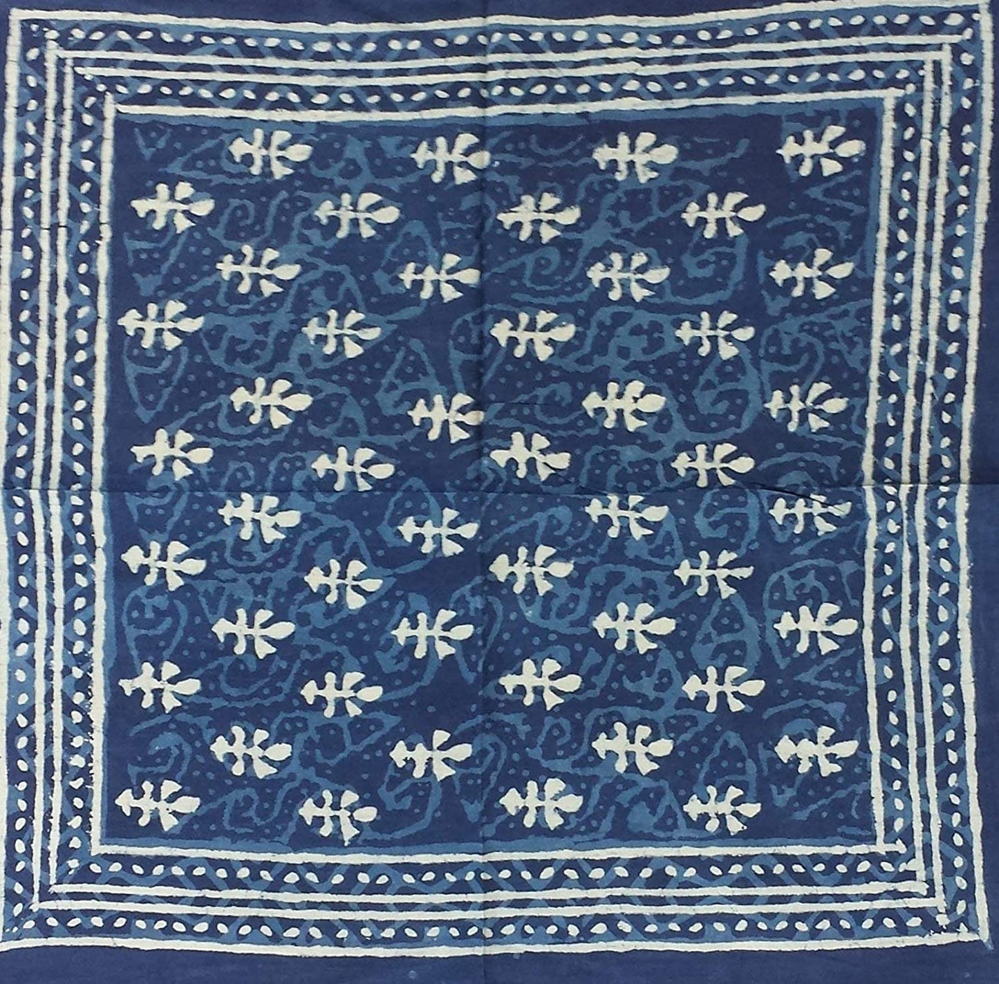 HOMESTEAD Scarf for Women Lightweight Dabu Floral Spring Summer Shawl Wrap Apparel & Accessories > Clothing Accessories > Scarves & Shawls Artist Unknown   