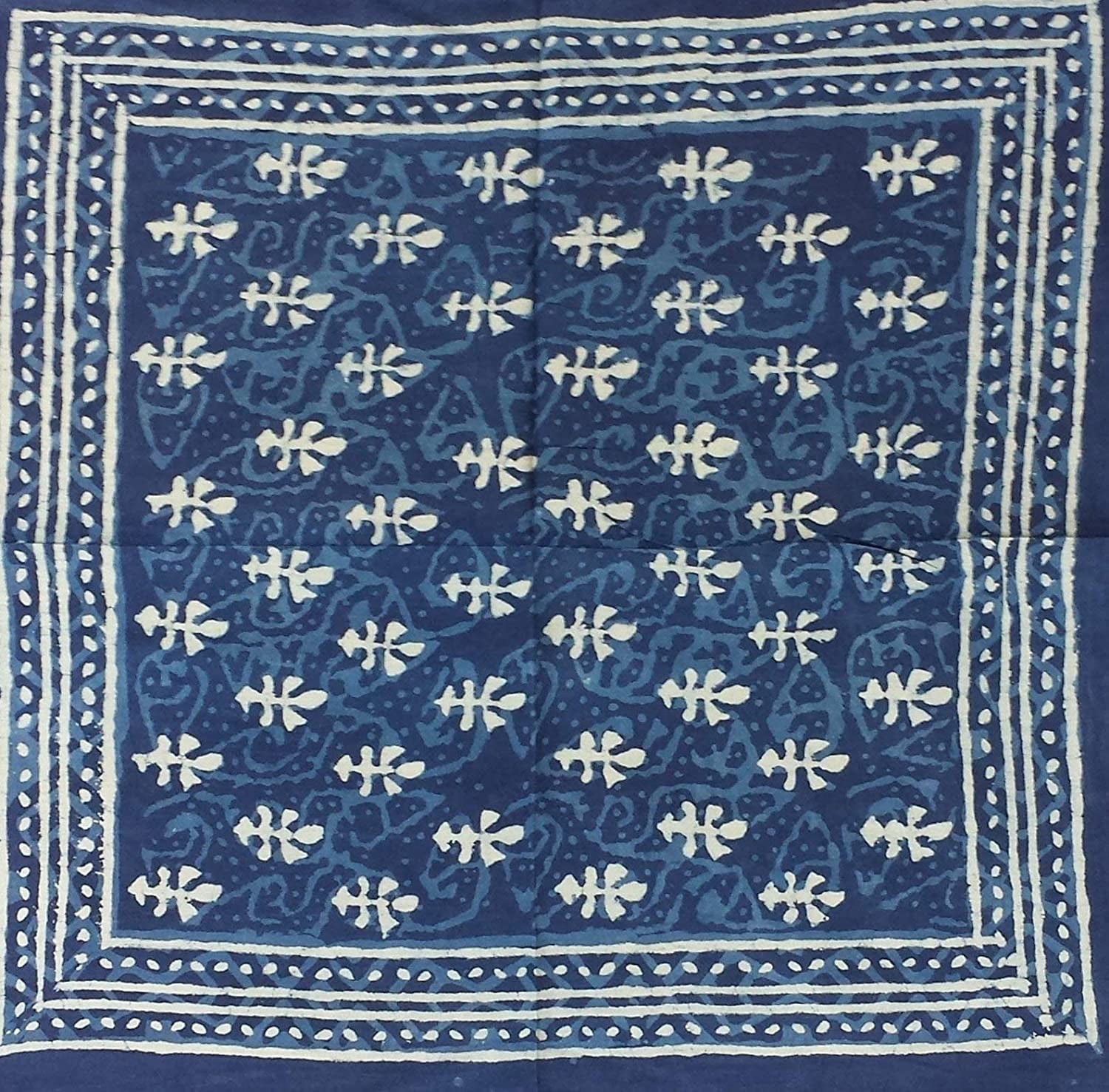 HOMESTEAD Scarf for Women Lightweight Dabu Floral Spring Summer Shawl Wrap Apparel & Accessories > Clothing Accessories > Scarves & Shawls Artist Unknown   