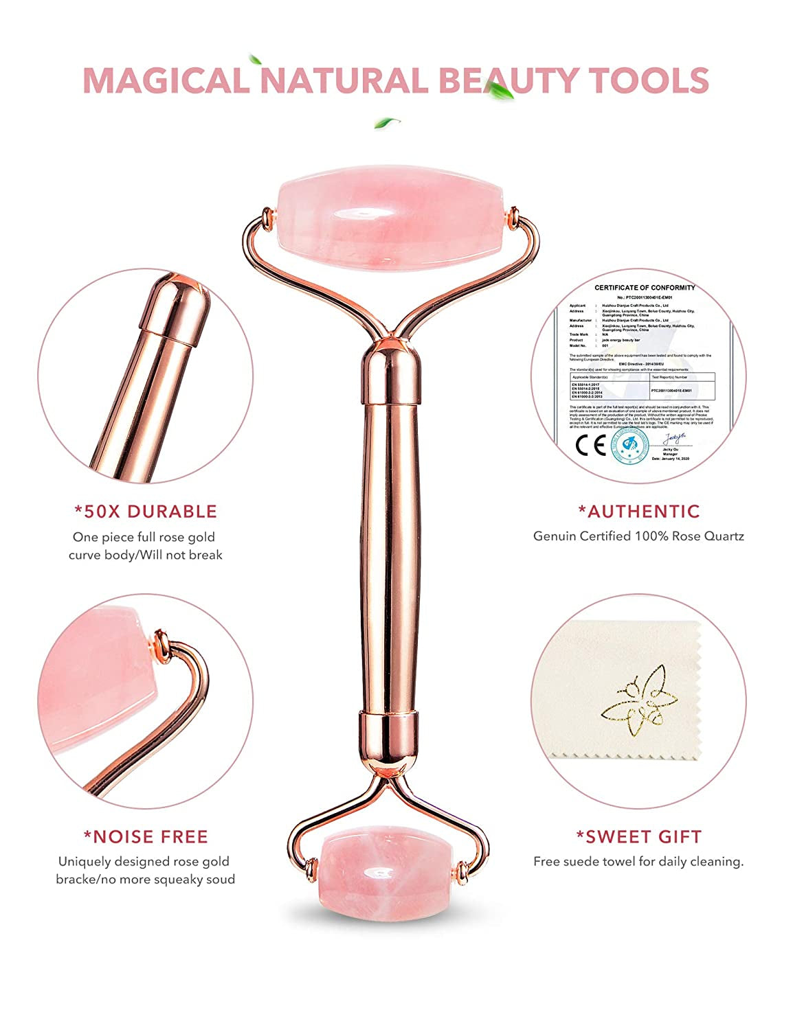 Gua Sha Facial Massage Tools,Rose Quartz Face Roller,Jade Roller for Face,Beauty Face Massager,Eye Massager,Reduce Wrinkles,Lymphatic Drainage,Face Lift.Hanabee Skin Care Sets & Kits (Pink) Health & Beauty > Personal Care > Cosmetics > Cosmetic Tools > Skin Care Tools HANABEE   