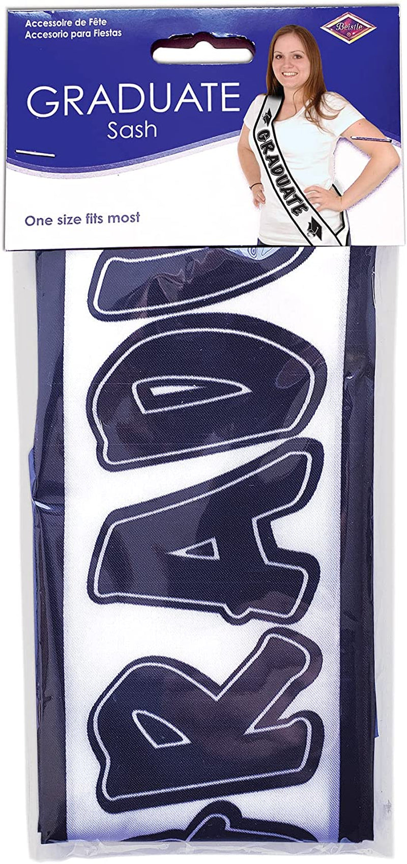 Graduate Satin Sash Party Accessory (1 Count) (1/Pkg) Apparel & Accessories > Clothing Accessories > Sashes Beistle   