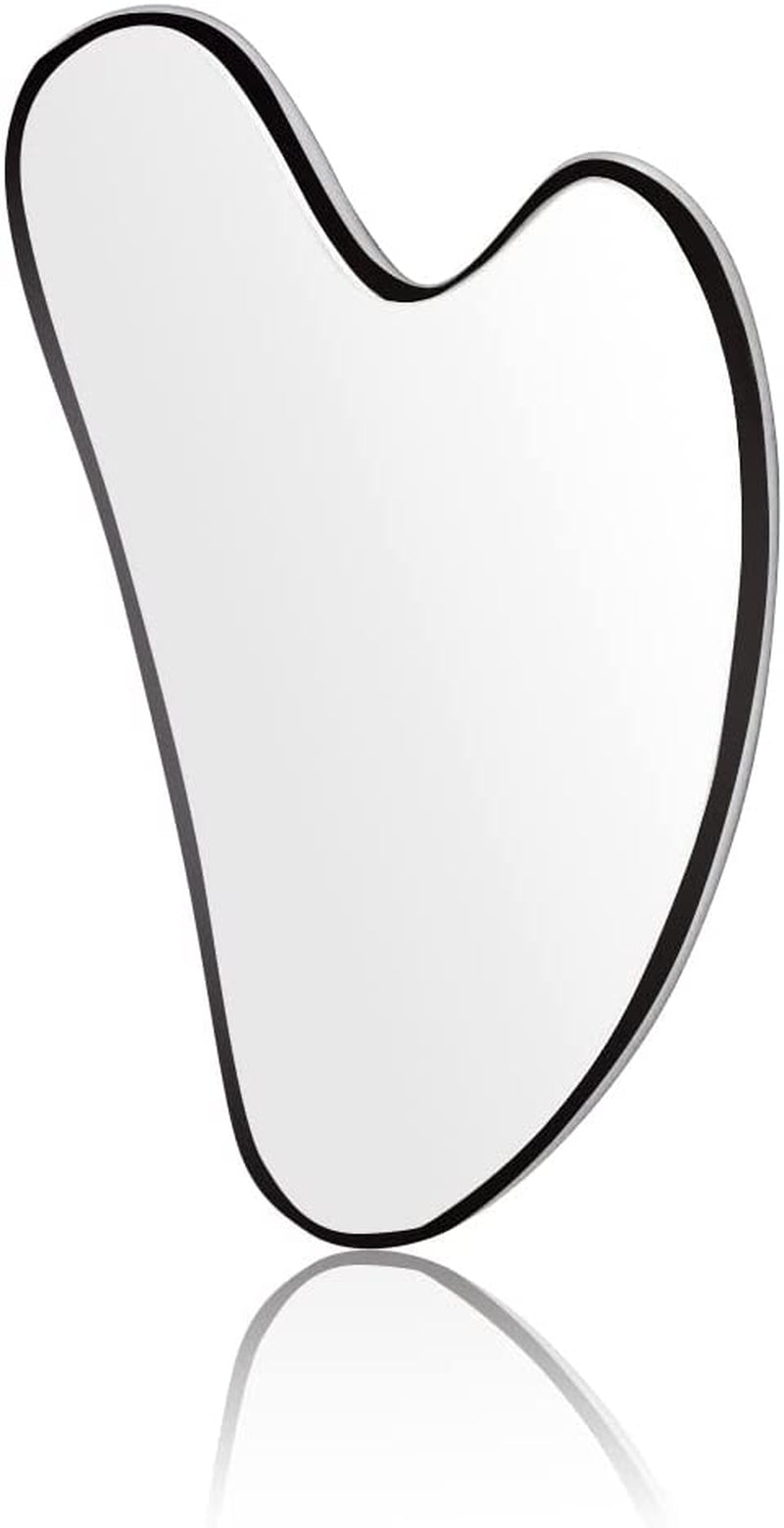 Ruiyue Carry Stainless Steel Gua Sha Facial Tools Guasha Tool for Face Scraping Massage Tool for Chin Neck Face Relax Slimming Wrinkle Remover Beauty Care, 1 Count (Pack of 1), (Guasha-1) Health & Beauty > Personal Care > Cosmetics > Cosmetic Tools > Skin Care Tools RuiYue Carry   