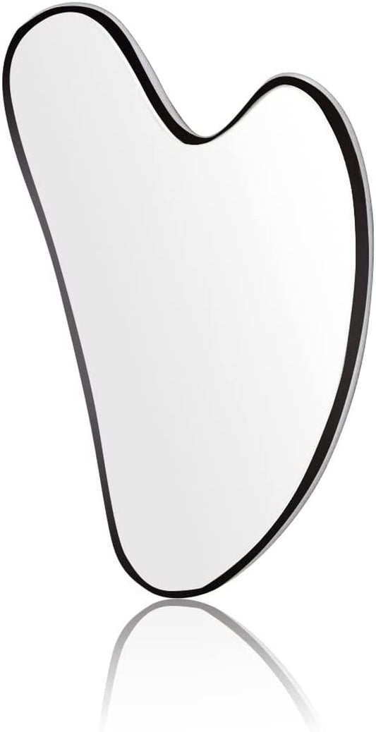 Ruiyue Carry Stainless Steel Gua Sha Facial Tools Guasha Tool for Face Scraping Massage Tool for Chin Neck Face Relax Slimming Wrinkle Remover Beauty Care, 1 Count (Pack of 1), (Guasha-1) Health & Beauty > Personal Care > Cosmetics > Cosmetic Tools > Skin Care Tools RuiYue Carry   