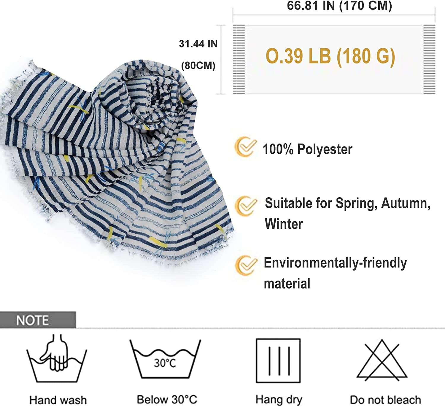 SARCACUF Women Scarves, Soft Scarf Shawl Fashion Scarves Sunscreen Shawls for Spring Summer Autumn Apparel & Accessories > Clothing Accessories > Scarves & Shawls SARCACUF   