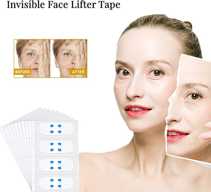 OETNAISAN Face Lift Tape Invisible, Instant Face Lifting Tape Ultra-Thin Waterproof & High Elasticity, Invisible Makeup Face Lift Tools for Hide Facial Wrinkles and Lifting Saggy Skin, 40 Pcs Health & Beauty > Personal Care > Cosmetics > Cosmetic Tools > Skin Care Tools OETNAISAN   