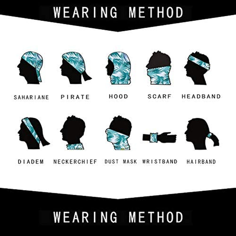 MOBUR Neck Gaiter Face Scarf Mask Bandana Dust Face Mask Headband with Adjustable Tie behind Head Straps Apparel & Accessories > Clothing Accessories > Bandanas & Headties MOBUR   