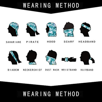 MOBUR Neck Gaiter Face Scarf Mask Bandana Dust Face Mask Headband with Adjustable Tie behind Head Straps Apparel & Accessories > Clothing Accessories > Bandanas & Headties MOBUR   