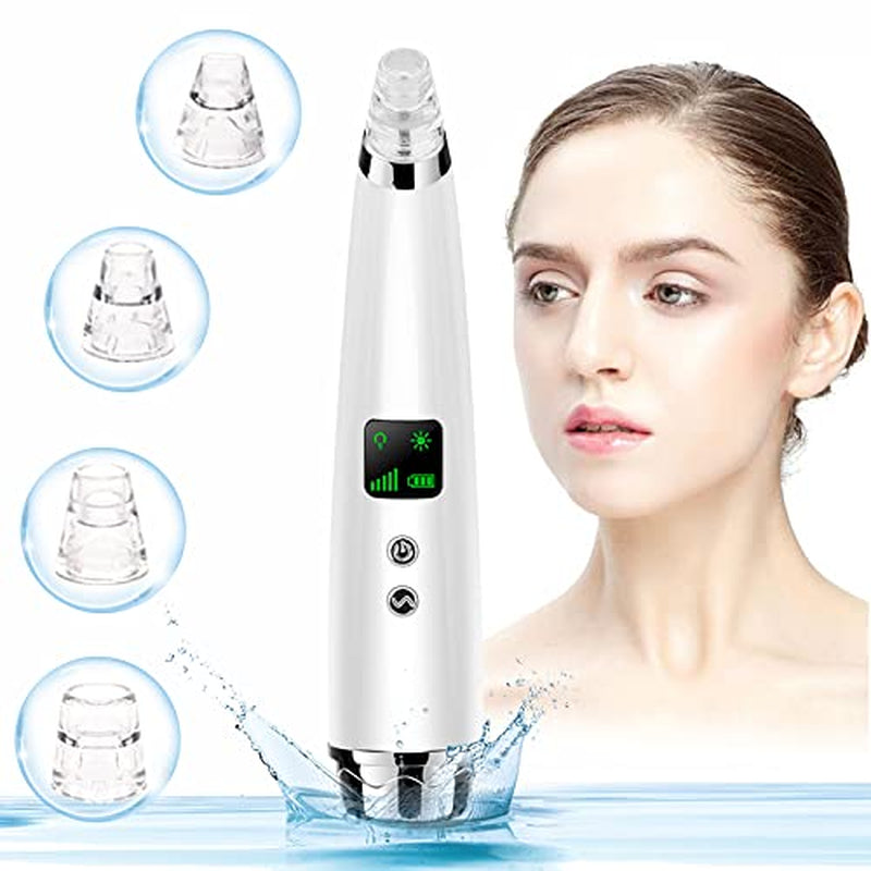 Handsomeface Blackhead Remover, Remover Vacuum Pore Cleaner Electric Suction, Facial Device Acne Comedone Extractor Tool USB with Hot Compress 5 Probes for Nose Face Women Health & Beauty > Personal Care > Cosmetics > Cosmetic Tools > Skin Care Tools Handsomeface   