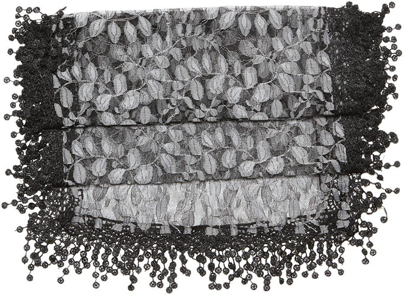 Women'S Lightweight Feminine Lace Teardrop Fringe Lace Scarf Vintage Scarf Mesh Crochet Tassel Cotton Scarf for Women Apparel & Accessories > Clothing Accessories > Scarves & Shawls Tan's   