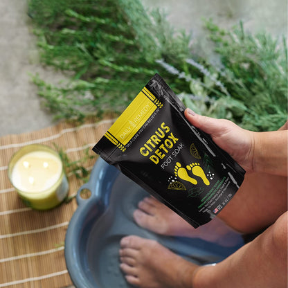 Citrus Detox Foot Soak with Epsom Salt - for Foot Callus, Immune Boost, Damaged Toenail, Athletes Foot, Pedicure and Soothes Tired Aching Feet - Made in USA Health & Beauty > Personal Care > Foot Care DAILY REMEDY   