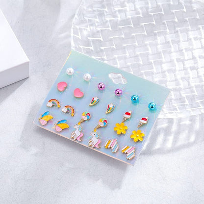 26/32 Pairs Hypoallergenic Christmas Stud Earrings for Girls Cute Animal Earrings for Teen Girls Little Girls Stainless Steel Earrings for Sensitive Ears Assorted Jewelry Set