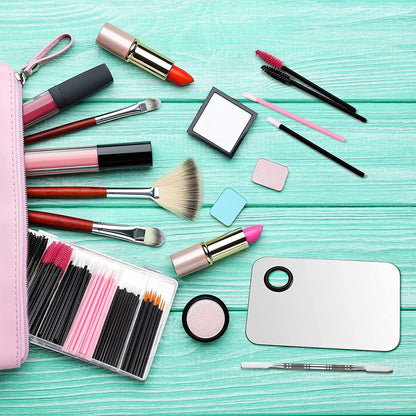 260 Pieces Disposable Makeup Tools Kit, Includes Eyeliner Brushes Mascara Wands Lipstick Applicators Plastic Storge Box Short Waterproof Cape Stainless Steel Makeup Palette and Spatula (Mixed Color) Health & Beauty > Personal Care > Cosmetics > Cosmetic Tools > Makeup Tools Maitys   