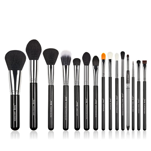Jessup Pro Makeup Brushes 15 Pcs Makeup Brush Set Beauty Cosmetics Make up Powder Foundation Eyeshadow Eyeliner Blending Lip Brush Tools (Black /Silver) T092 Health & Beauty > Personal Care > Cosmetics > Cosmetic Tools > Makeup Tools Jessup Silver/Black  