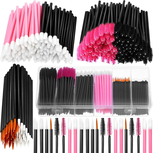 263 Pieces Makeup Applicators Tools Kit, Include 50 Disposable Eyeliner Brushes 112 Mascara Wands Eyelash Brush 100 Lipstick Applicators Lip Wands with Plastic Organizer Box Health & Beauty > Personal Care > Cosmetics > Cosmetic Tools > Makeup Tools Maitys   