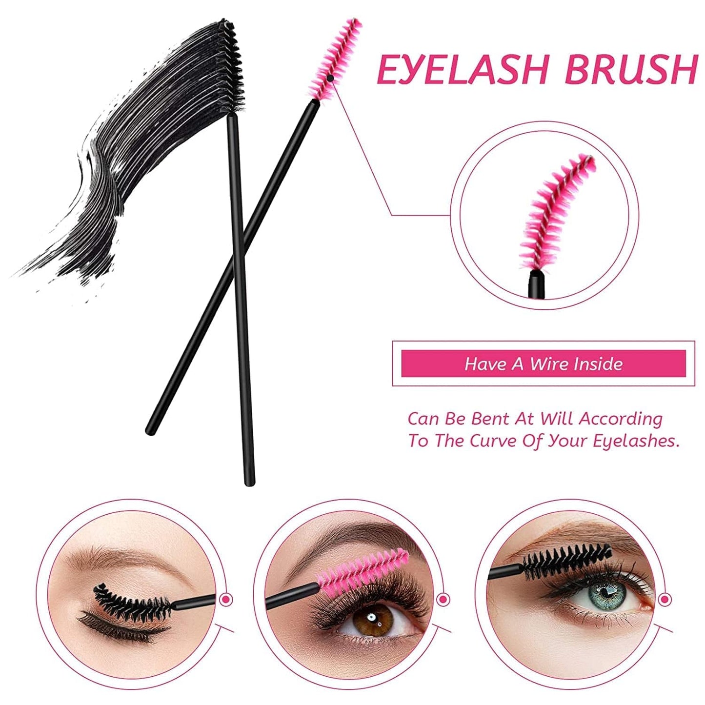 263 Pieces Makeup Applicators Tools Kit, Include 50 Disposable Eyeliner Brushes 112 Mascara Wands Eyelash Brush 100 Lipstick Applicators Lip Wands with Plastic Organizer Box Health & Beauty > Personal Care > Cosmetics > Cosmetic Tools > Makeup Tools Maitys   