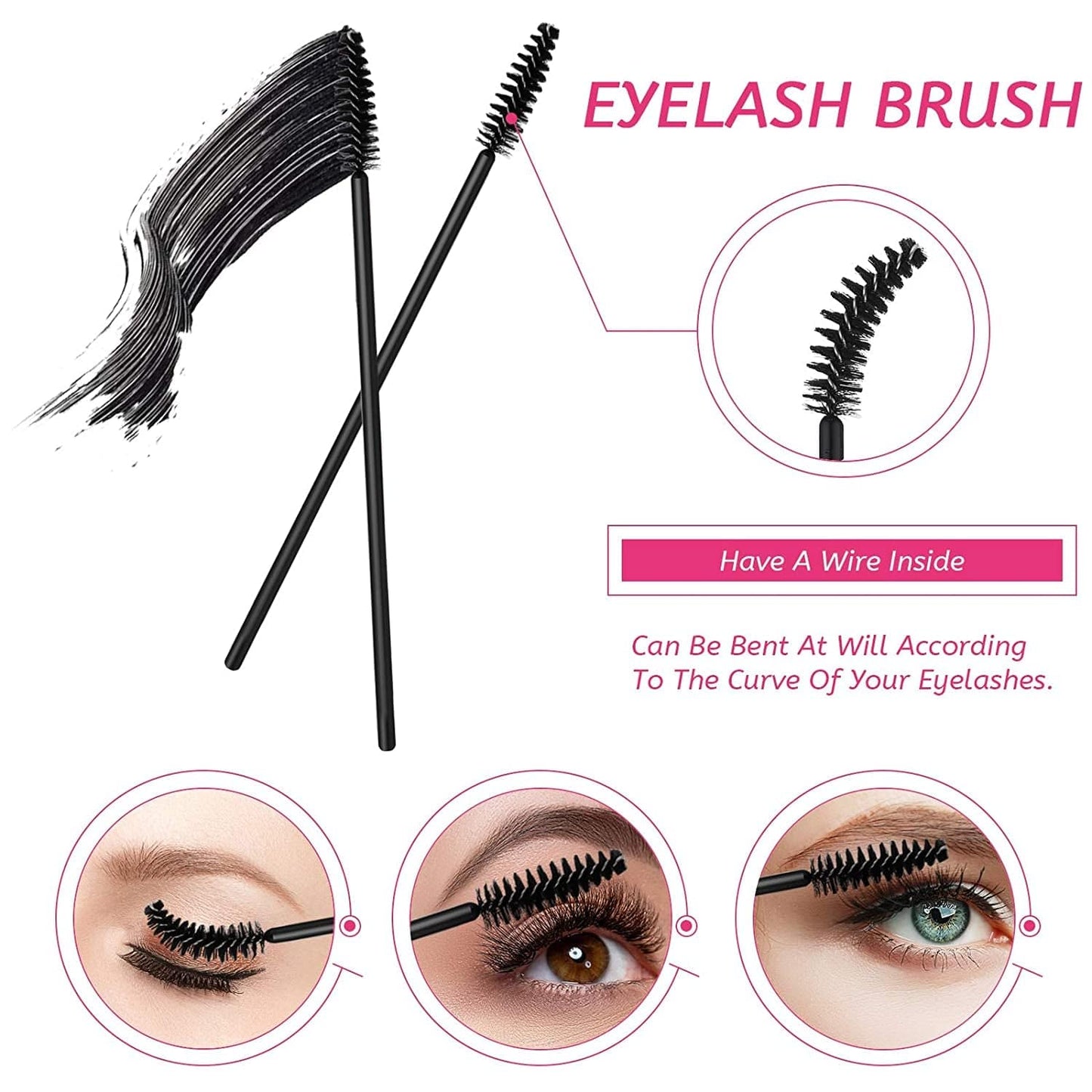 263 Pieces Makeup Applicators Tools Kit, Includes 50 Disposable Eyeliner Brushes 100 Lipstick Applicators Lip Wands 112 Mascara Wands Eyelash Brush with Plastic Organizer Box Health & Beauty > Personal Care > Cosmetics > Cosmetic Tools > Makeup Tools Maitys   