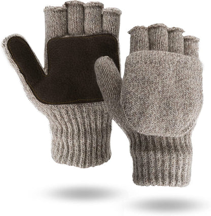Illinois Glove Company 360 Rag Wool Glomitt Flip Mitten 3M Thinsulate Lined Tan Apparel & Accessories > Clothing Accessories > Gloves & Mittens Illinois Glove Company Tan Medium (Women's) 