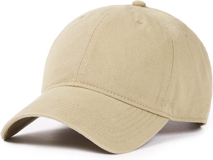 Men and Women Vintage Washed Distressed Cotton Baseball Cap Plain Blank Adjustable Classic Baseball Hat Cap Apparel & Accessories > Clothing Accessories > Hats KYLIE MAX   