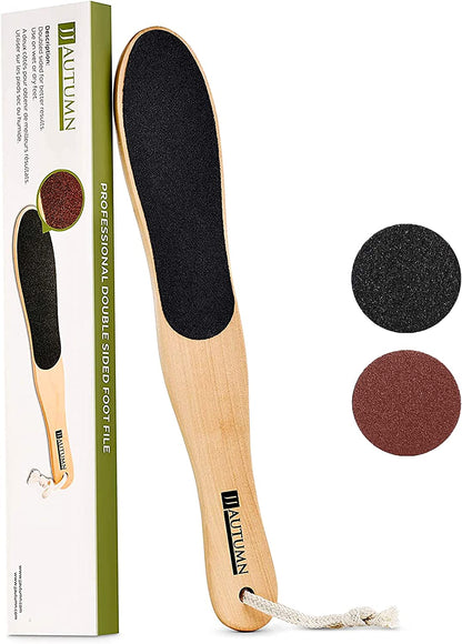 JJ Autumn Professional Pedicure Foot File Callus Remover with Double Sided Foot Scrubber for Dry and Wet Feet | Coarse & Fine Two-Sided Scraper | Foot Scraper for Dead Skin | Spa Quality Foot Filer Feet Rasp | Gentle & Friendly Foot File Health & Beauty > Personal Care > Foot Care JJ Autumn   