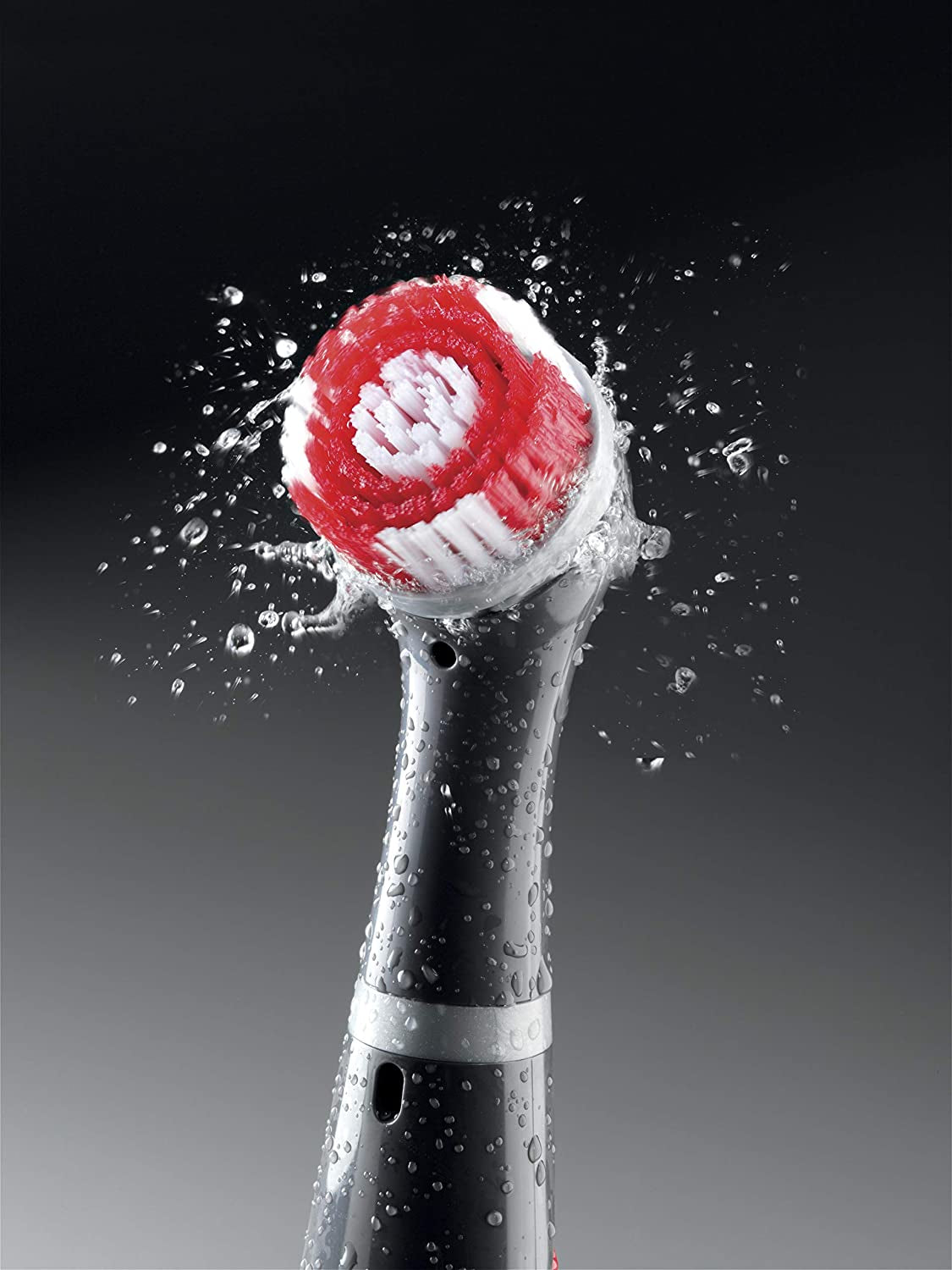 Rubbermaid Reveal Cordless Battery Power Scrubber, Gray/Red, Multi-Purpose Scrub Brush Cleaner for Grout/Tile/Bathroom/Shower/Bathtub, Water Resistant, Lightweight, Ergonomic Grip (1839685) Apparel & Accessories > Jewelry > Body Jewelry Rubbermaid   