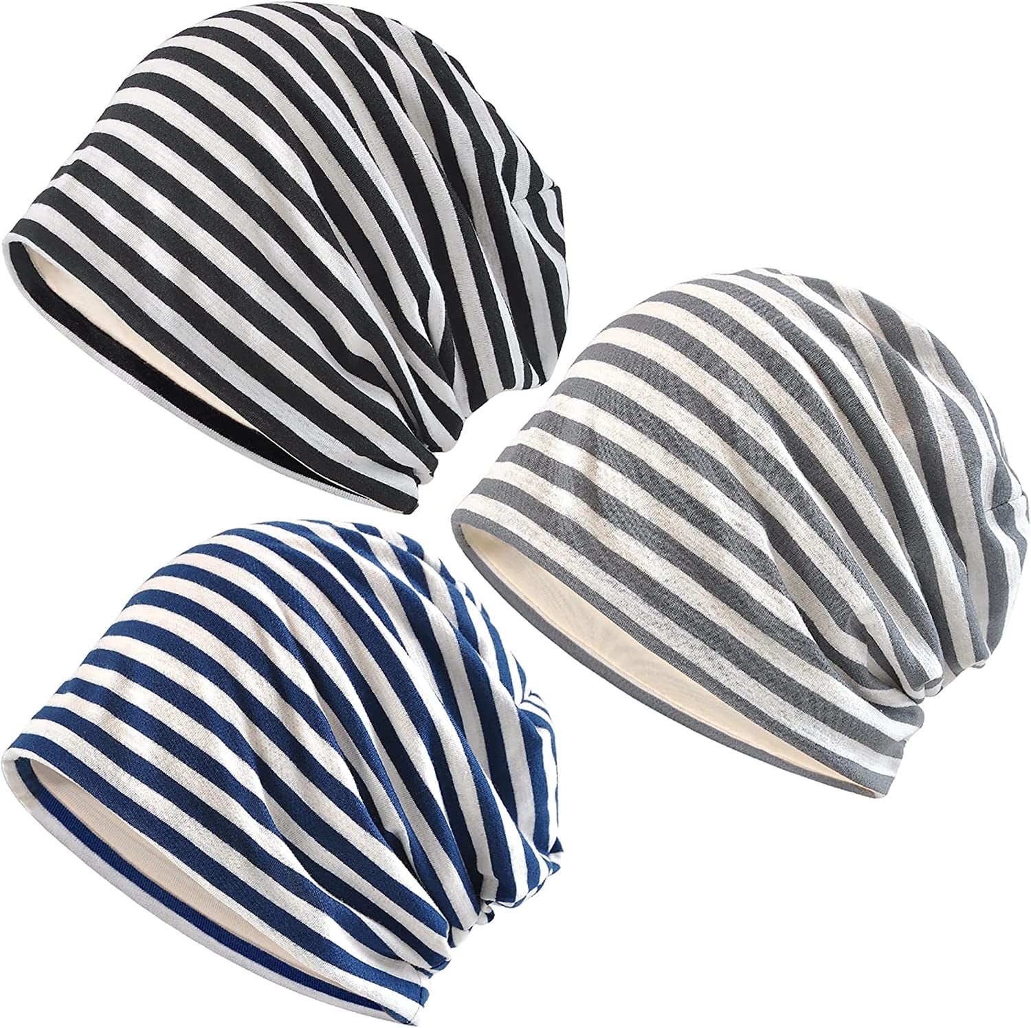 Kayier Women'S Baggy Casual Chemo Beanie Cap Apparel & Accessories > Clothing Accessories > Headwear Kayier 3 Pack-q  