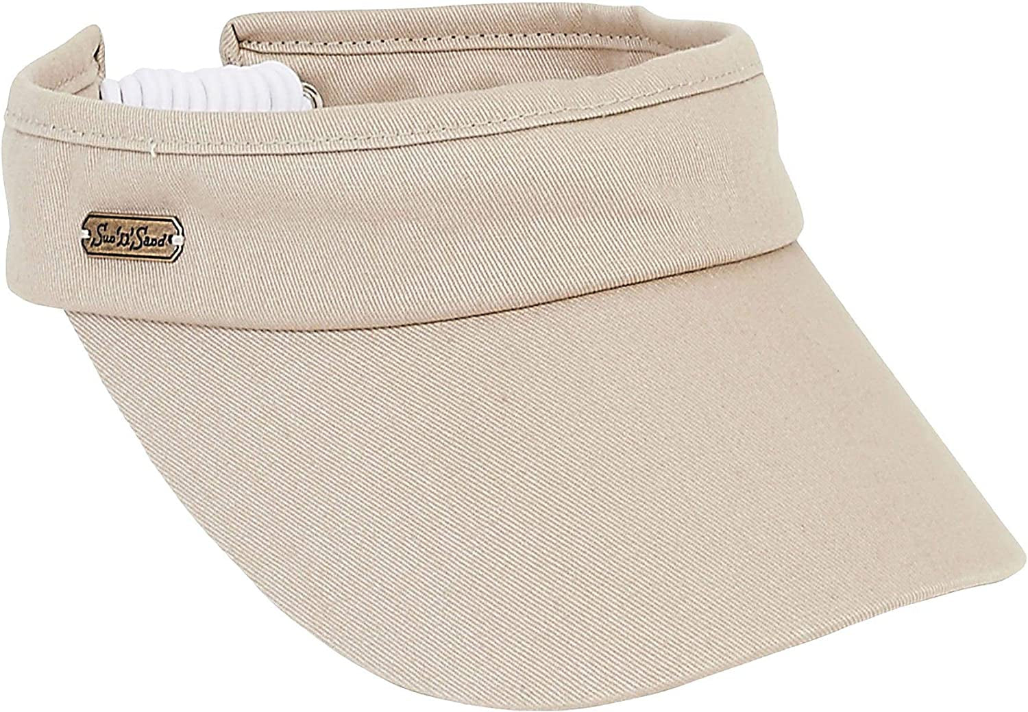 Sun Visors for Women - Visor Hats for Women, Summer, Beach, Gardening - Great for Golf, Tennis, Softball Apparel & Accessories > Clothing Accessories > Headwear Sun 'N' Sand Natural Coil Back - 3" Brim 