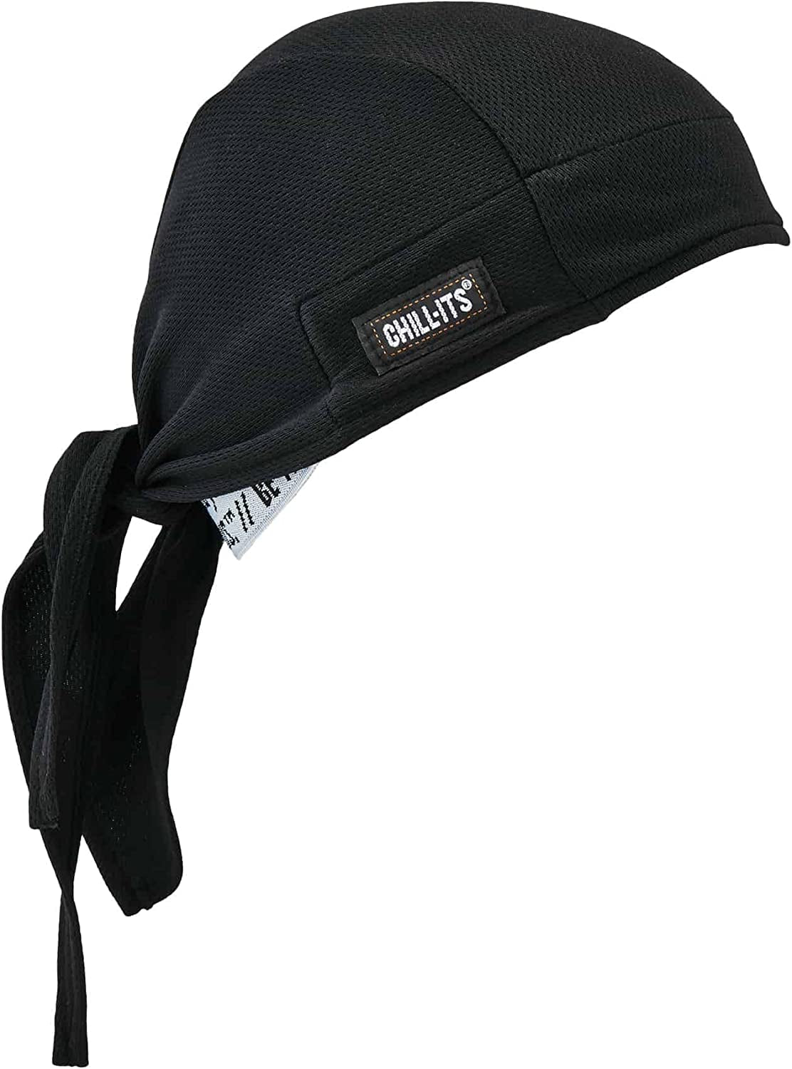 Ergodyne - 12480 Chill Its 6615 Dew Rag, Lined with Terry Cloth Sweatband, Sweat Wicking, Navy Western Apparel & Accessories > Clothing Accessories > Bandanas & Headties Ergodyne Black  