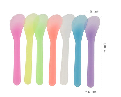 Qsqueen 100 PCS Cosmetic Spatula for Makeup Face Mask Plastic Spoon Disposable Makeup Tools for Mixing and Sampling 4.88'' X 1.06" Random Color Health & Beauty > Personal Care > Cosmetics > Cosmetic Tools > Skin Care Tools QsQueen   