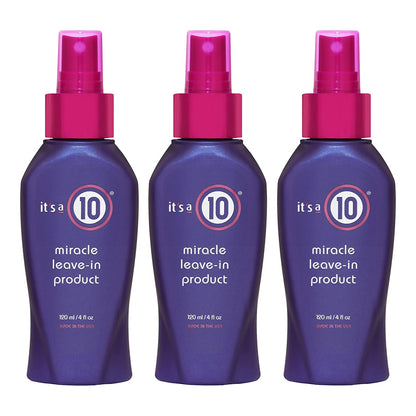 It'S a 10 Haircare Miracle Leave-In Product, 4 Fl. Oz. (Pack of 2) Health & Beauty > Personal Care > Hair Care It's a 10 Haircare 4 Fl Oz (Pack of 3)  