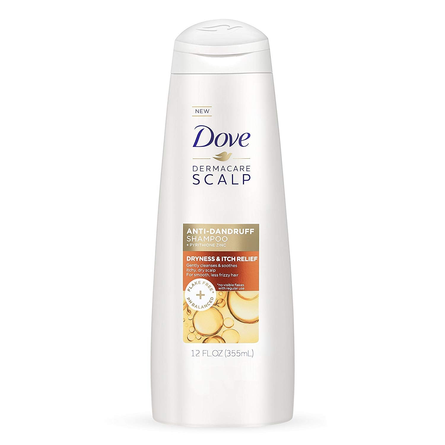 Dove Dermacare Scalp Haircare - Anti-Dandruff Shampoo - Dryness & Itch Relief - Net Wt. 12 FL OZ (355 Ml) per Bottle - Pack of 3 Bottles Health & Beauty > Personal Care > Hair Care Unilever HPC - USA   