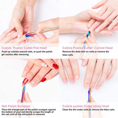 Cuticle Kit - 3 in 1 Cuticle Care Kit - Cuticle Nipper, Cuticle Cutter and Cuticle Scrapper - Perfect Nail Cuticle Kit for Women at Home Manicure Set - Stylish and Efficient Nail Tools Health & Beauty > Personal Care > Cosmetics > Cosmetic Tools > Nail Tools KENED   