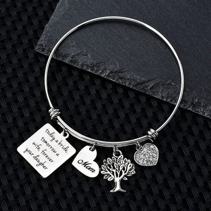 Miss Pink Wedding Gift for Bridesmaid Maid of Honor Flower Girl Bride to Be Sister Mother of the Bride Thank You Gift from Bride and Groom Thank You for Standing by My Side Bracelets Gifts Apparel & Accessories > Jewelry > Bracelets Miss Pink   