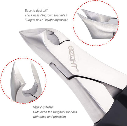 SZQHT Precision Nail Clippers Tool for Thick or Ingrown Toenails Trimmer Surgical Grade Stainless Steel Includes Safety Tip Cover Health & Beauty > Personal Care > Cosmetics > Cosmetic Tools > Nail Tools LY   