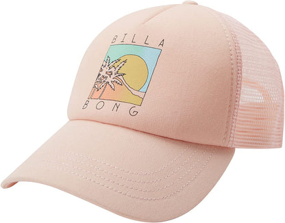 Billabong Women'S Aloha Forever Adjustable Trucker Hat with Mesh Back Apparel & Accessories > Clothing Accessories > Hats Billabong Just Peachy One Size 