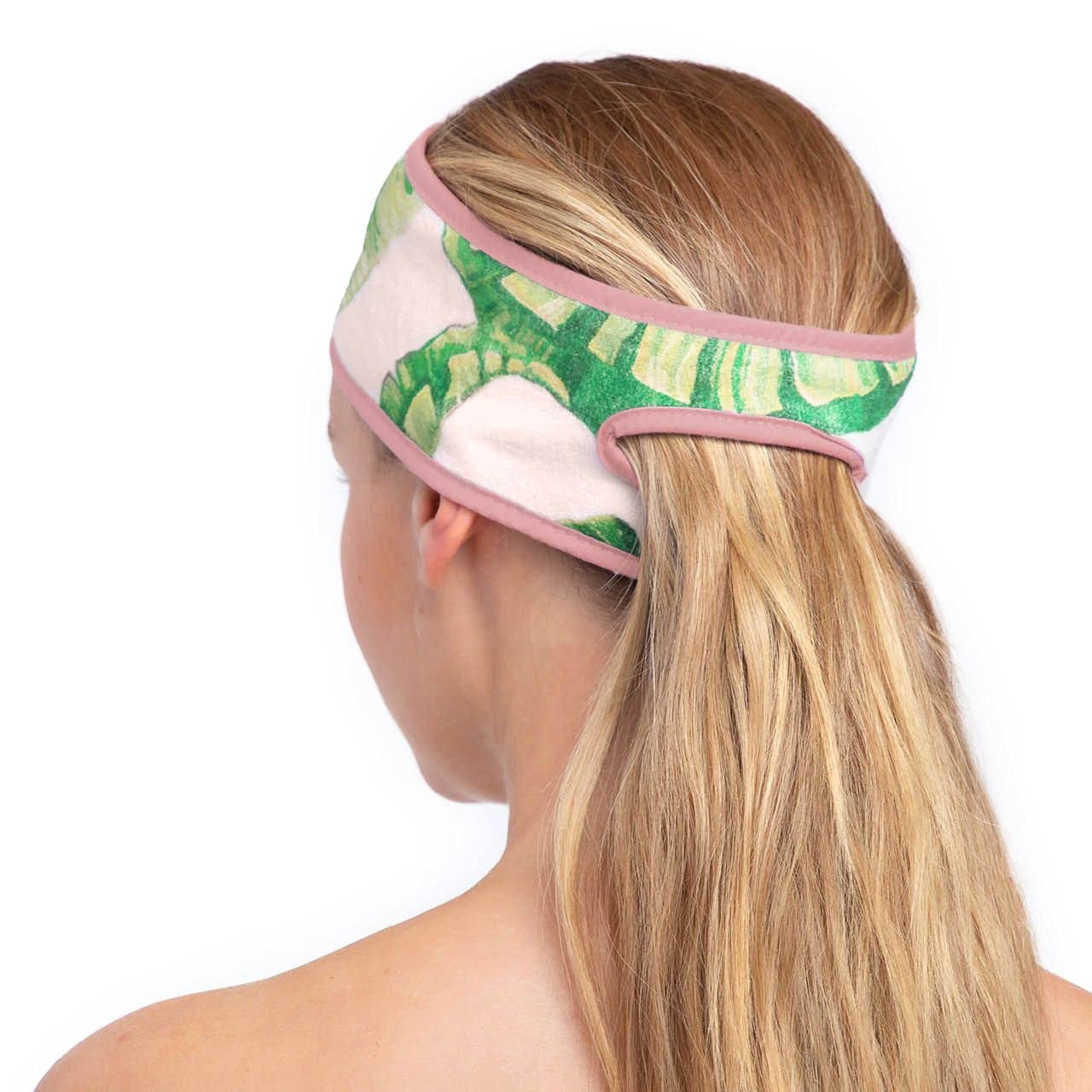 Kitsch Spa Headband for Women, Makeup Headband, Multi-Functional Head Band, Skincare Headband, Face Washing Headband for Women, Microfiber Headband (Palm Leaves) Apparel & Accessories > Clothing Accessories > Bandanas & Headties Kitsch   